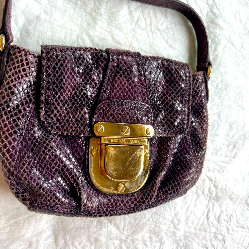 Michael Kors purple bag Charlton